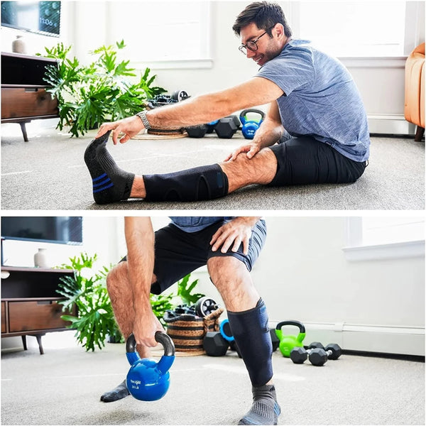 Leosportz Calf Compression Sleeves - Shin Support For Pain Relief