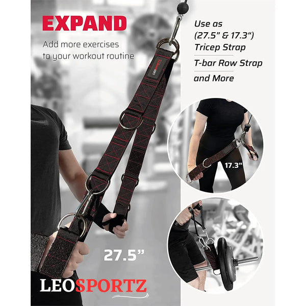 Gym Cable Attachment Straps For Heavy Workout - Versitle