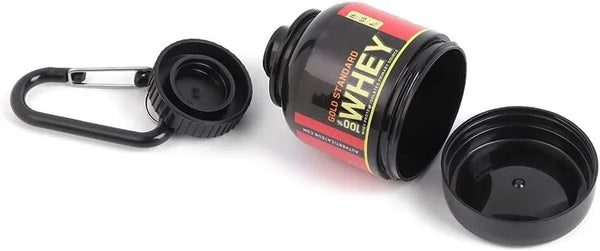 Whey Protein Powder Container Keychain - Easy To Carry