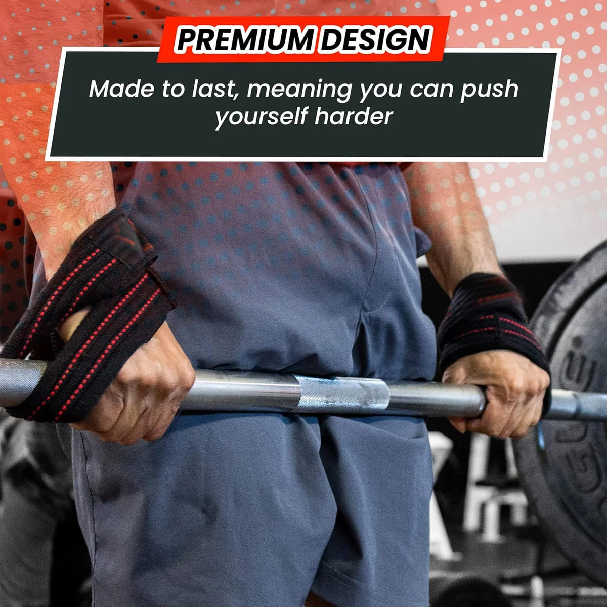 Weight Lifting Straps - Deadlift Straps With Handle