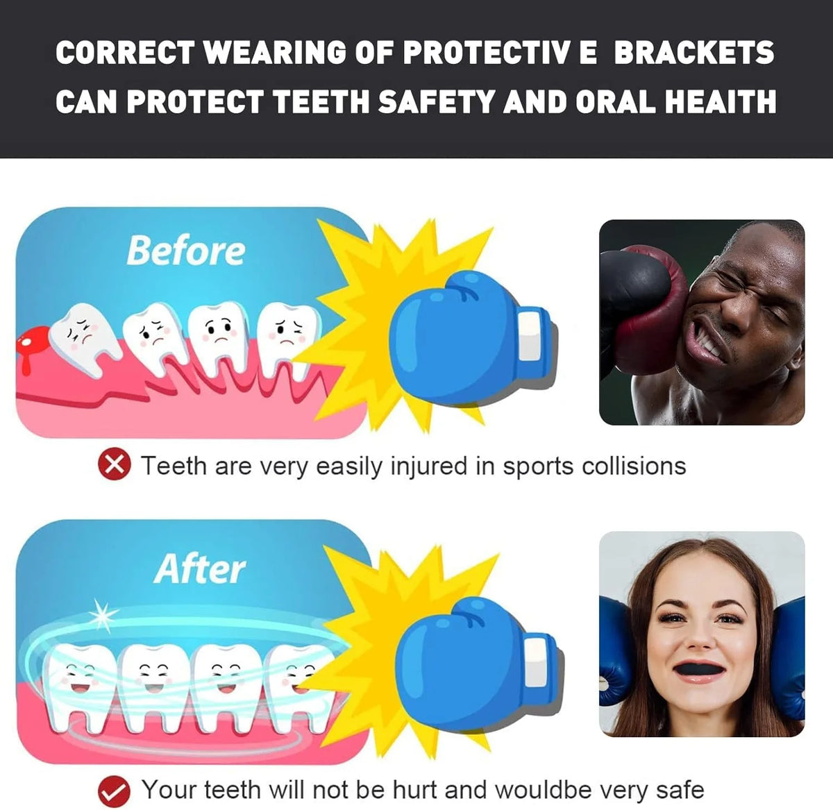 Leosportz Mouth Guard For Boxing Mma Food Grade Material - Sports