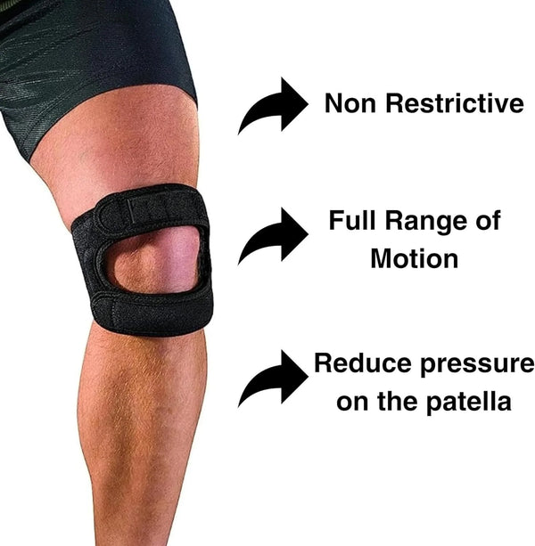 Knee Brace With Side Pads For Meniscus Tear Pain Relief
