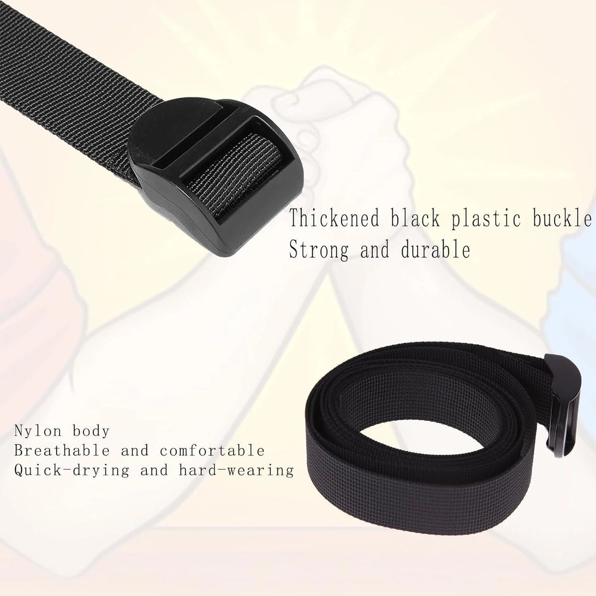 Leosportz Arm Wrestling Competition Match Strap - 2 Non Slip Design