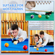 Leosportz Snooker Gloves For Pool Ball - 3 Finger Cue Gloves Table