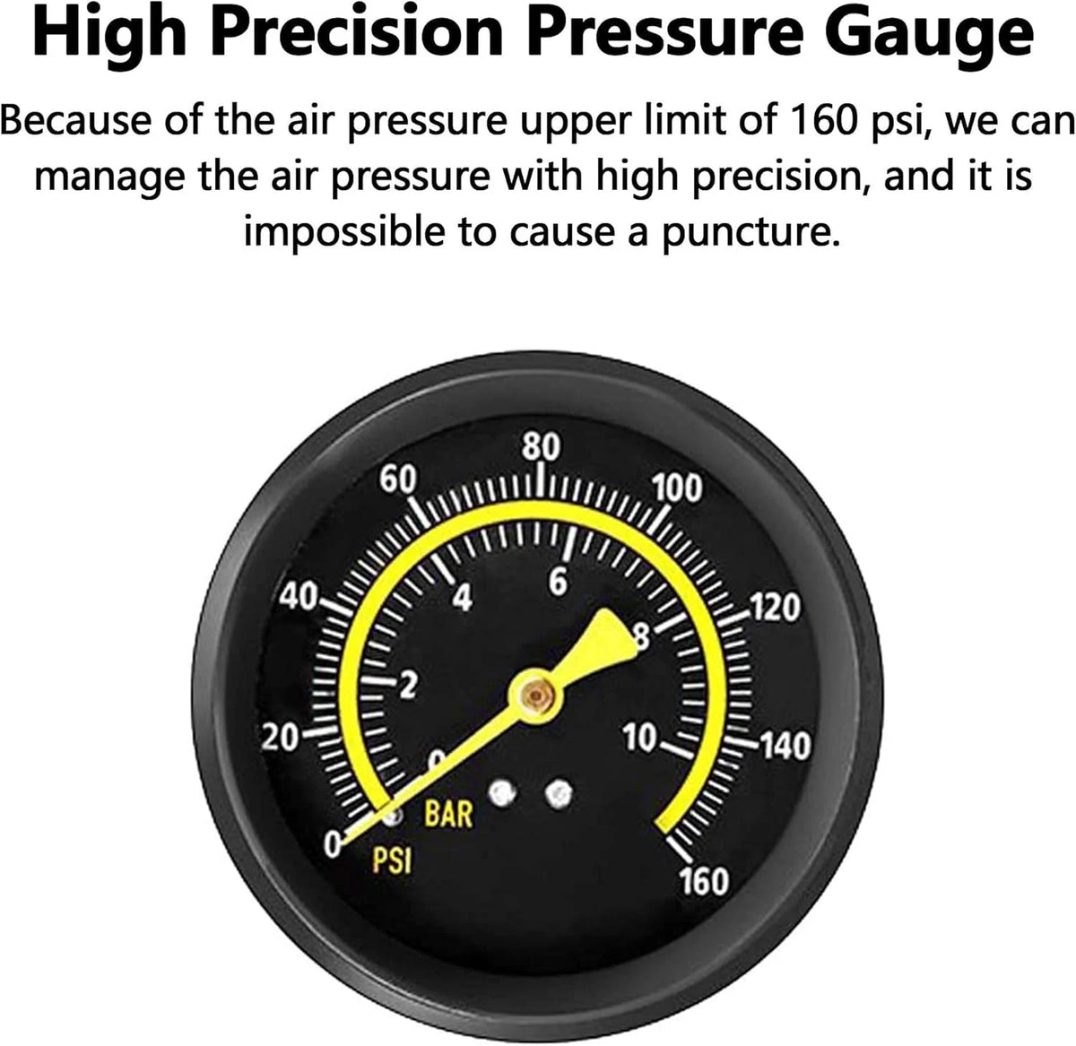 Cycle Foot Pump With Pressure Gauge - Double Cylinder