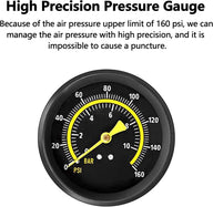 Cycle Foot Pump With Pressure Gauge - Double Cylinder
