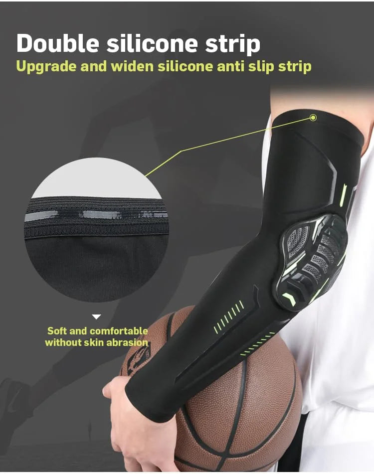 Arm Sleeves For Riders With Protection Pads (1 Pc) - Elbow