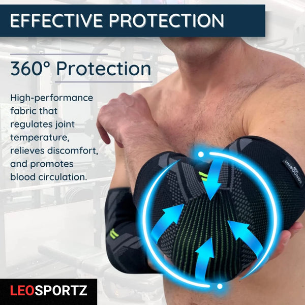Leosportz Elbow Support Sleeve for Gym & Workout