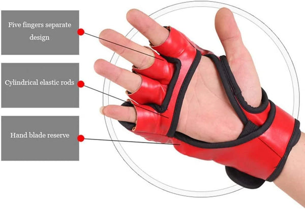 Leosportz Martial Arts Training Gloves - Mma Kickboxing Grappling
