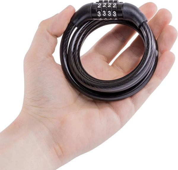 Cycle Lock For Bicycle - Combination 4 Digit Keyless Lock