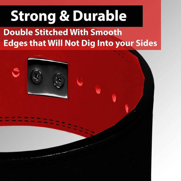 Leosportz Weight Lifting Belt For Gym Workout - Vegan Gym Belt