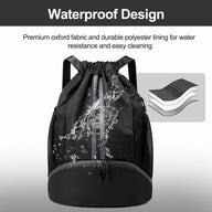 Leosportz Sports Drawstring Bag Backpack -Swimming, Gym,  Basketball Bag