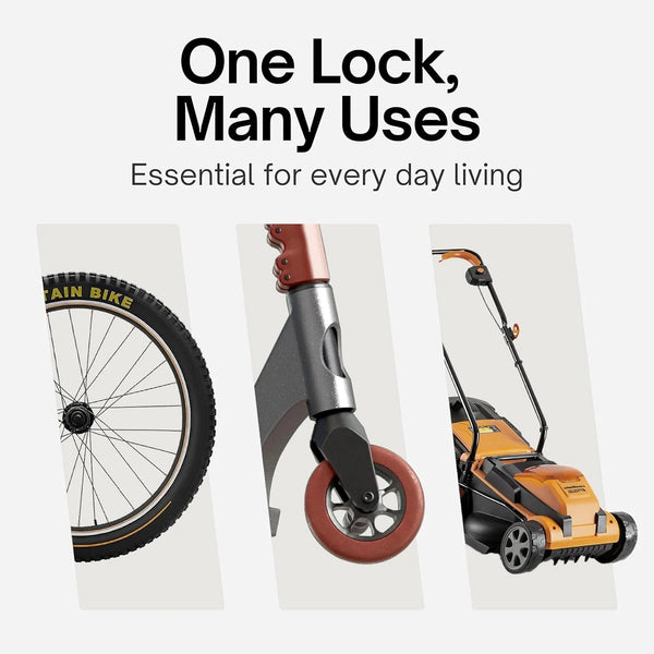 Cycle Lock For Bicycle - Combination 4 Digit Keyless Lock