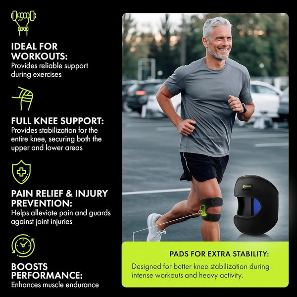 Knee Brace With Side Pads For Meniscus Tear Pain Relief