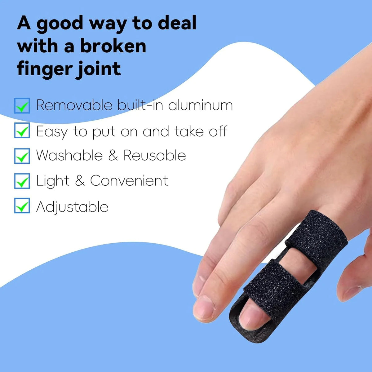 Finger Splint For Broken Finger - Fingers Brace For Index