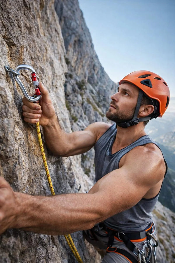 Leopsortz Climbing Carbiner 25 Kn - D Shape Snap Hook
