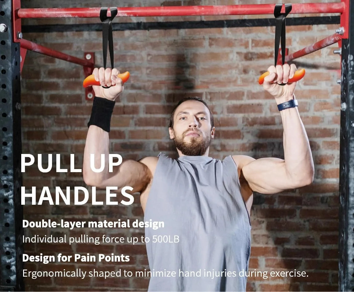 Gym Handles For Pull Up - Imporoved Bullhorn Design