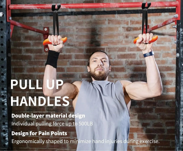 Gym Handles For Pull Up - Imporoved Bullhorn Design
