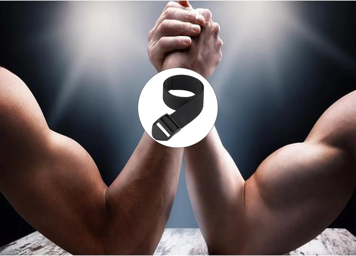 Leosportz Arm Wrestling Competition Match Strap - 2 Non Slip Design