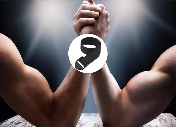 Leosportz Arm Wrestling Competition Match Strap - 2 Non Slip Design