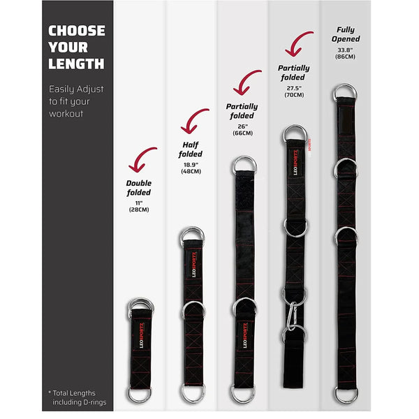 Gym Cable Attachment Straps For Heavy Workout - Versitle