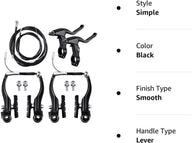 Complete Cycle Brake Set - Front Rear V Breaks With Pads