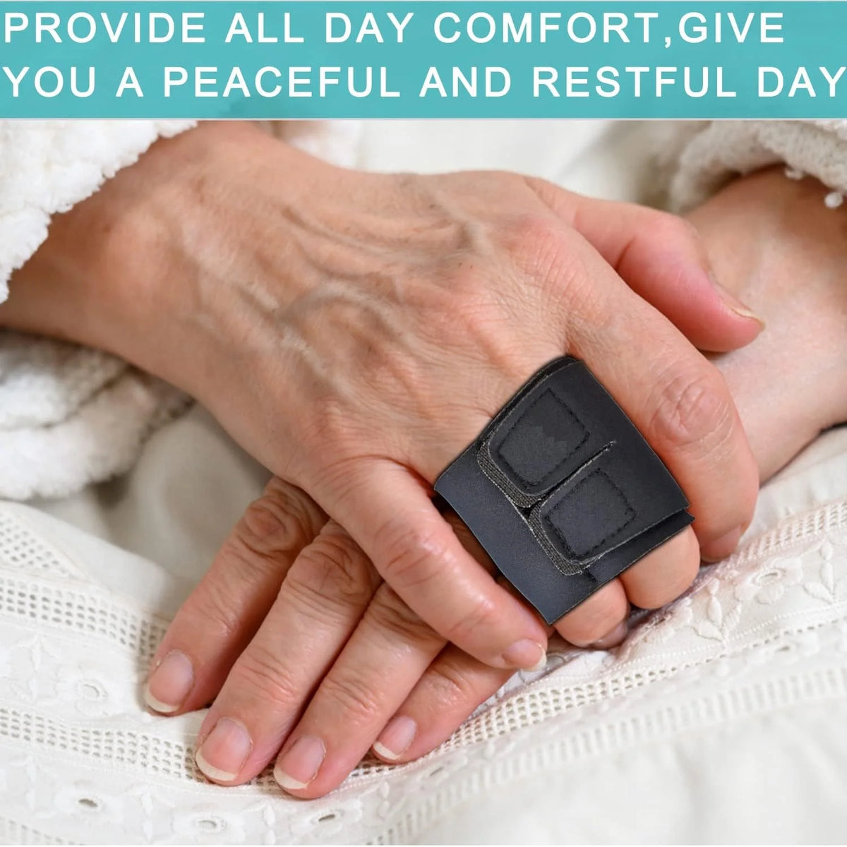 Finger Splint For Pain Relief - Reusable Dual Finger Support