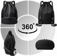 Leosportz Sports Drawstring Bag Backpack -Swimming, Gym,  Basketball Bag