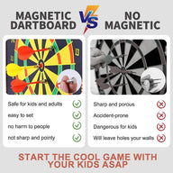 Leosportz Magnetic Dart Board Game - 6 Pc Darts Magnetic Dart Mat