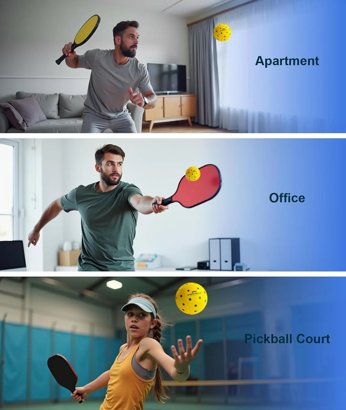 Leosportz Leoportz Pickleball Balls 40 Holes - Pickle Ball High