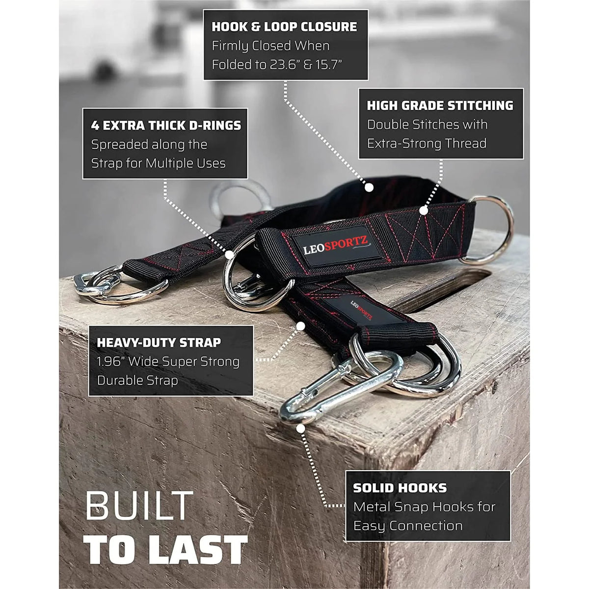 Gym Cable Attachment Straps For Heavy Workout - Versitle