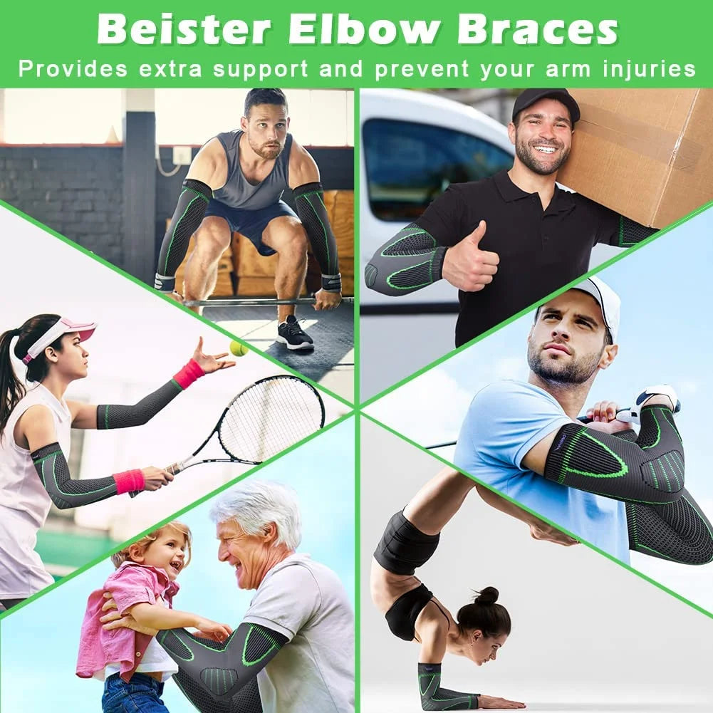 Elbow Support For Gym - Arm Sleeves Elbow Band Compression