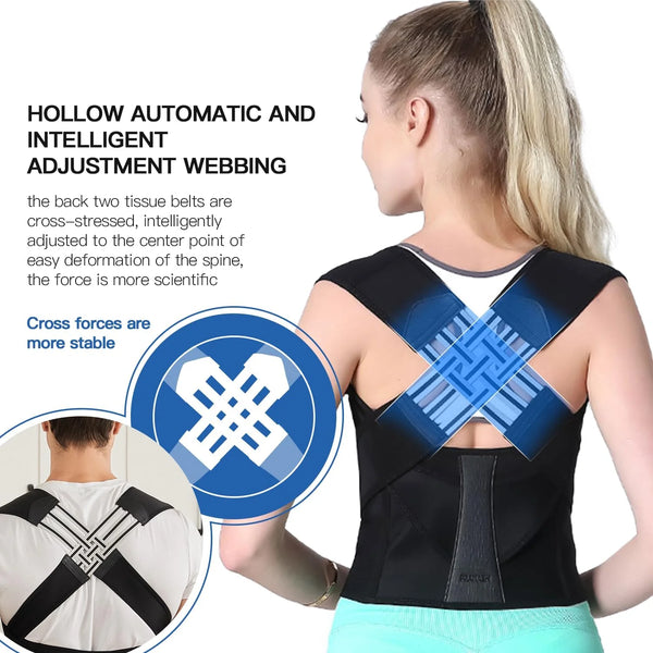 Posture Corrector Women - Back Brace Support Belt Universal
