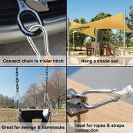 Stainless Steel Snap Hook – Safety Lock Cable Attachment