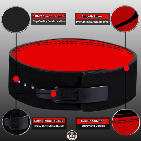 Leosportz Weight Lifting Belt For Gym Workout - Vegan Gym Belt