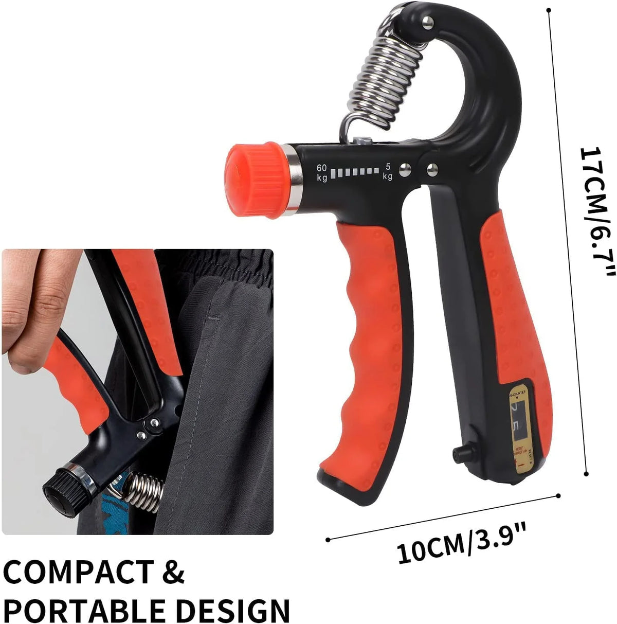 Hand Grip Strengthener - Improved Desgine 10 - 100 Hand Grip