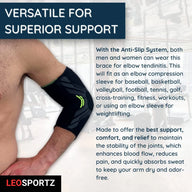 Leosportz Elbow Support Sleeve for Gym & Workout