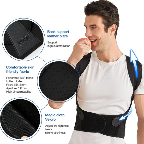 Posture Corrector Women - Back Brace Support Belt Universal