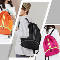 Leosportz Sports Drawstring Bag Backpack -Swimming, Gym,  Basketball Bag