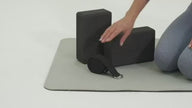 Leosportz High Density EVA Foam Yoga Block with Yoga Belt video thumbnail